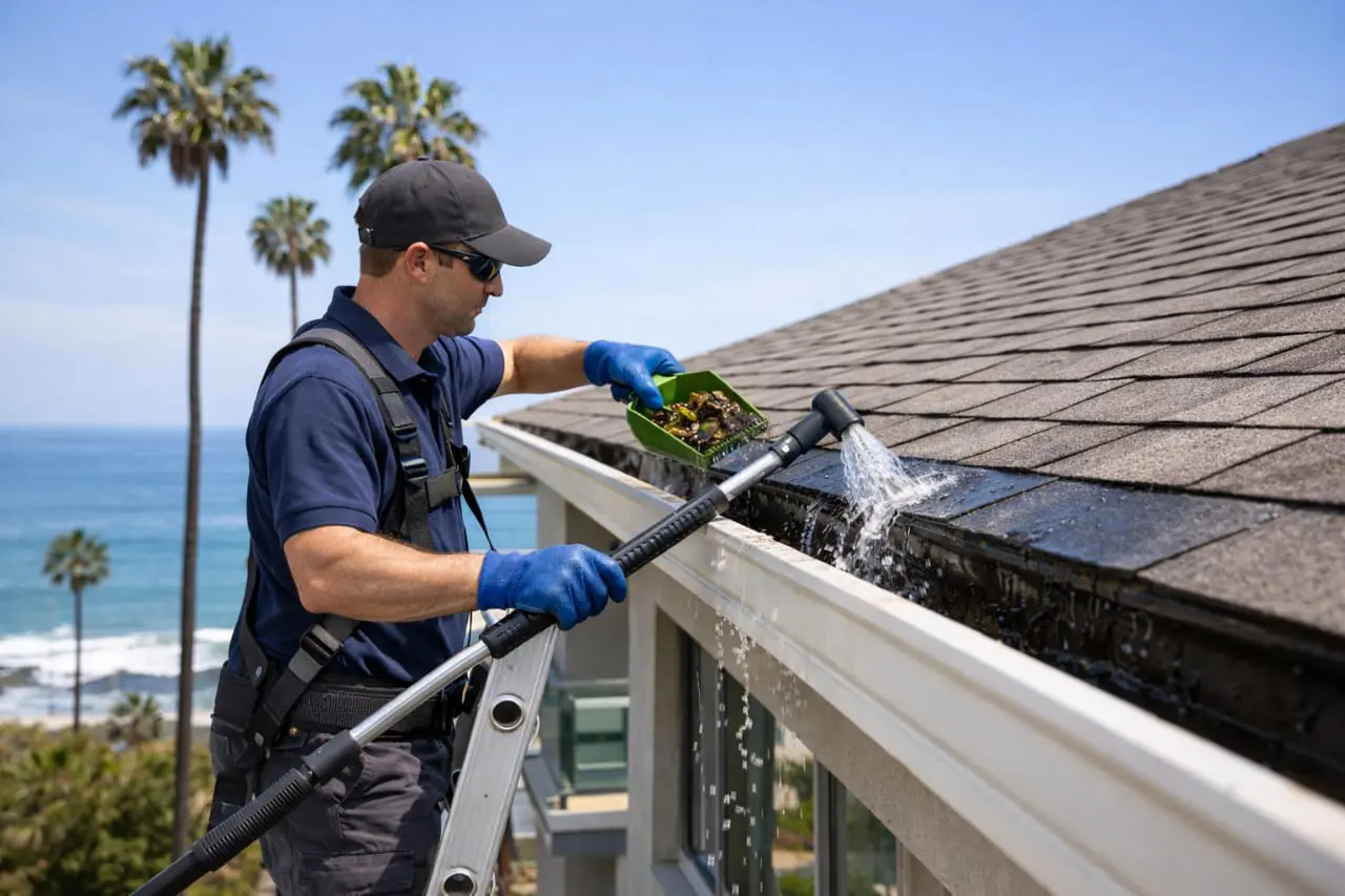 Gutter cleaning san clemente service